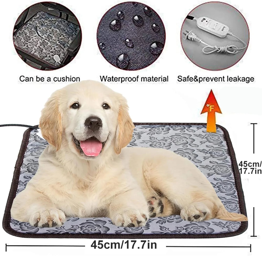 Pet Heating Pad Mat, 17.7"X17.7"