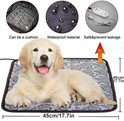 Pet Heating Pad Mat, 17.7"X17.7"