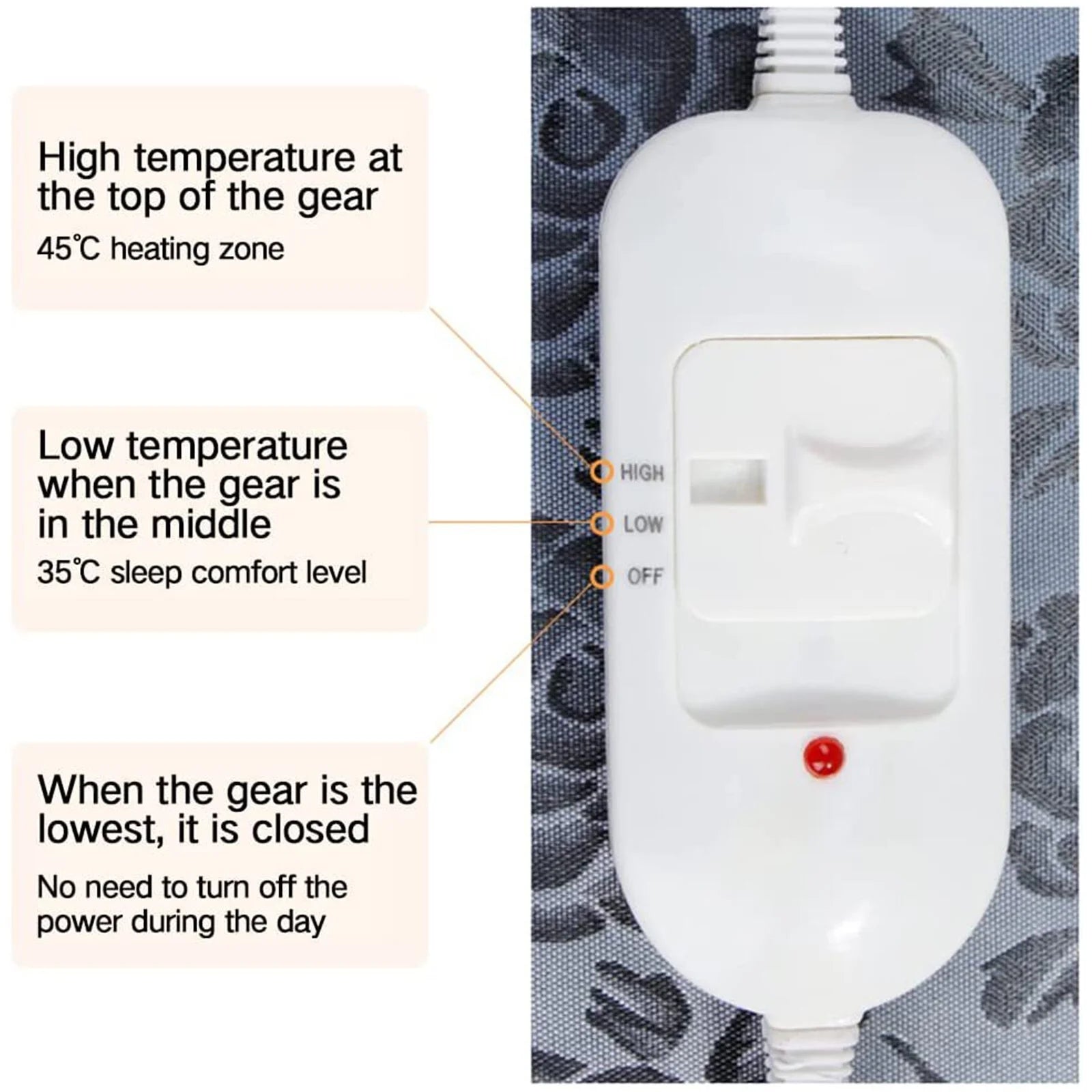 Pet Heating Pad Mat, 17.7"X17.7"