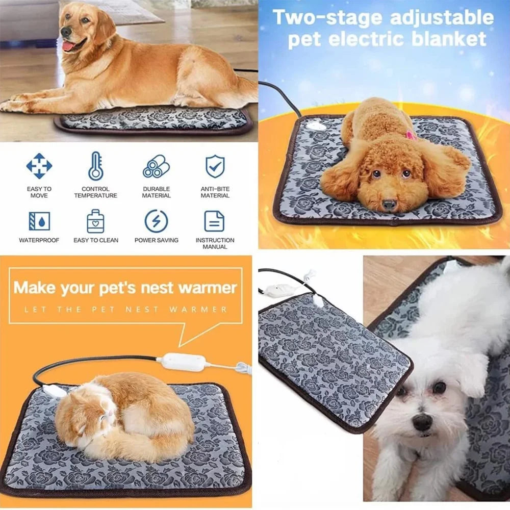 Pet Heating Pad Mat, 17.7"X17.7"