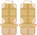 Car Seat Protector, Non-Slip Backing Will Not Leave Imprint, Waterproof Thicker Car Seat Cover for SUV, Sedan, Truck, Leather Car Seat Cushion (Ochre)